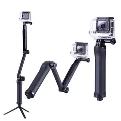 3 way Selfie Handheld Stick монопод складной держатель для GoPro hero 4 3 + 3 2