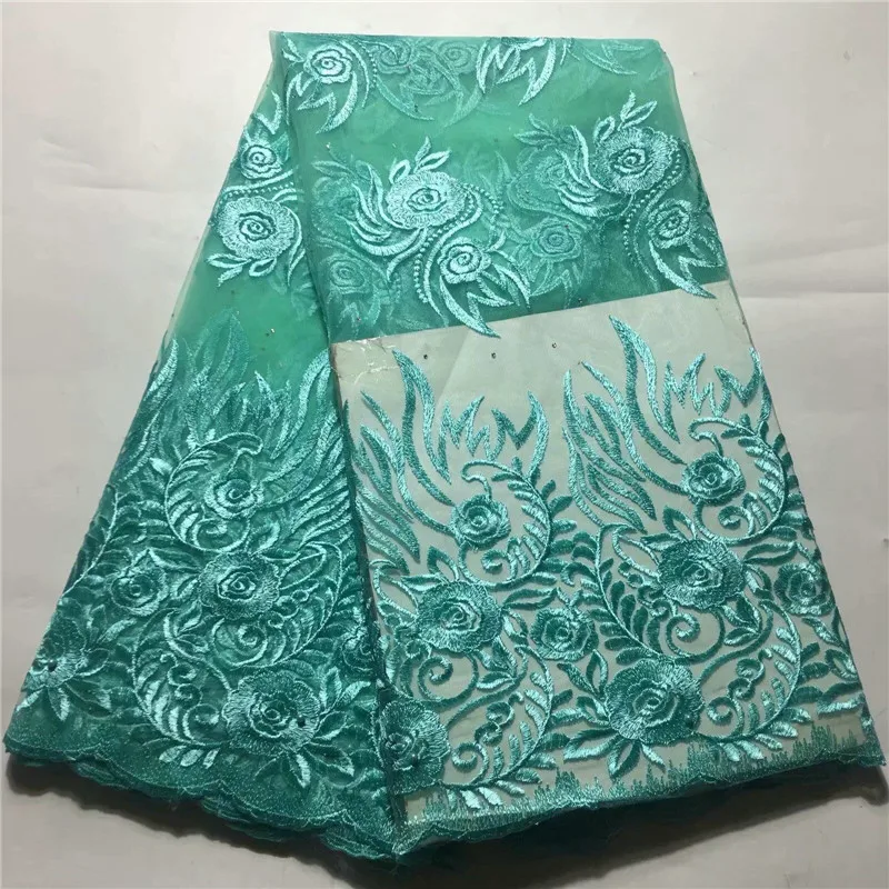 

Just for sale single color mysterious pattern with beads and stones dress fabric JYF126,Free shipping French tulle Lace Fabric