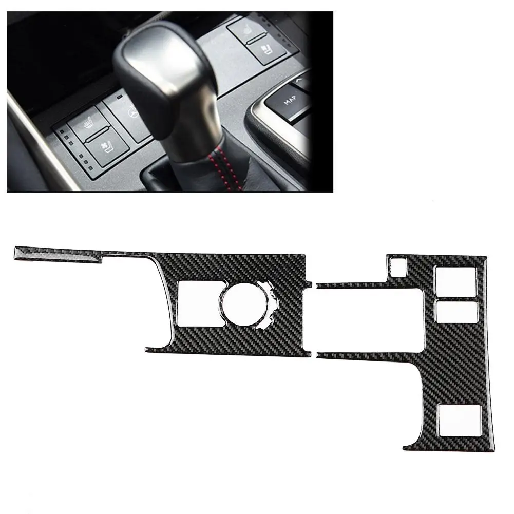 

2PCS Car Accessories Carbon Fiber Gear Shift Panel Cover Trim Frame for Lexus IS250 IS300 2013-2018 Car Styling