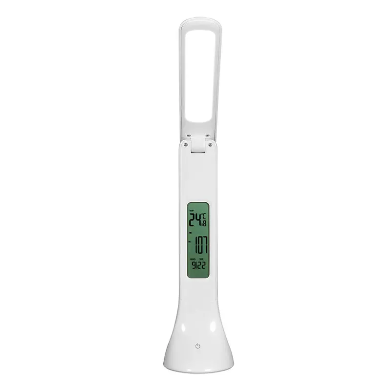 

Foldable Night light Led Desk Lamp USB Battery Charging table lamp with Calendar Alarm Timer Temperature Touch Key reading CF807