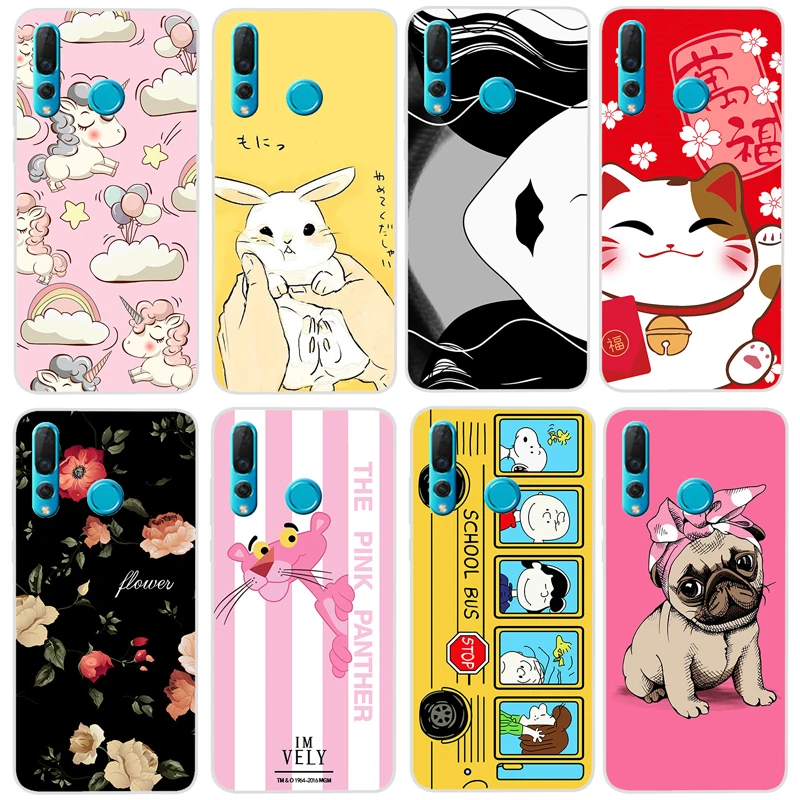 

3D Cute Design Huawei nova 4 Case For Huawei enjoy 9 case cover 20 patterns Dog cat cover for huawei nova 4 phone case TPU