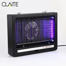 CLAITE 7 Вт/10 Вт электрическая ловушка для комаров, лампа отключения звука безопасная экономия энергии моли Fly Жук Насекомое репеллент УФ-лампы для публичного Применение AC220V