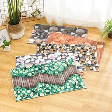 Напольный ковер, коврик с каменным принтом, коврик для ванной, нескользящий коврик для дома, декоративный коврик для ванной комнаты, коврик для кухни