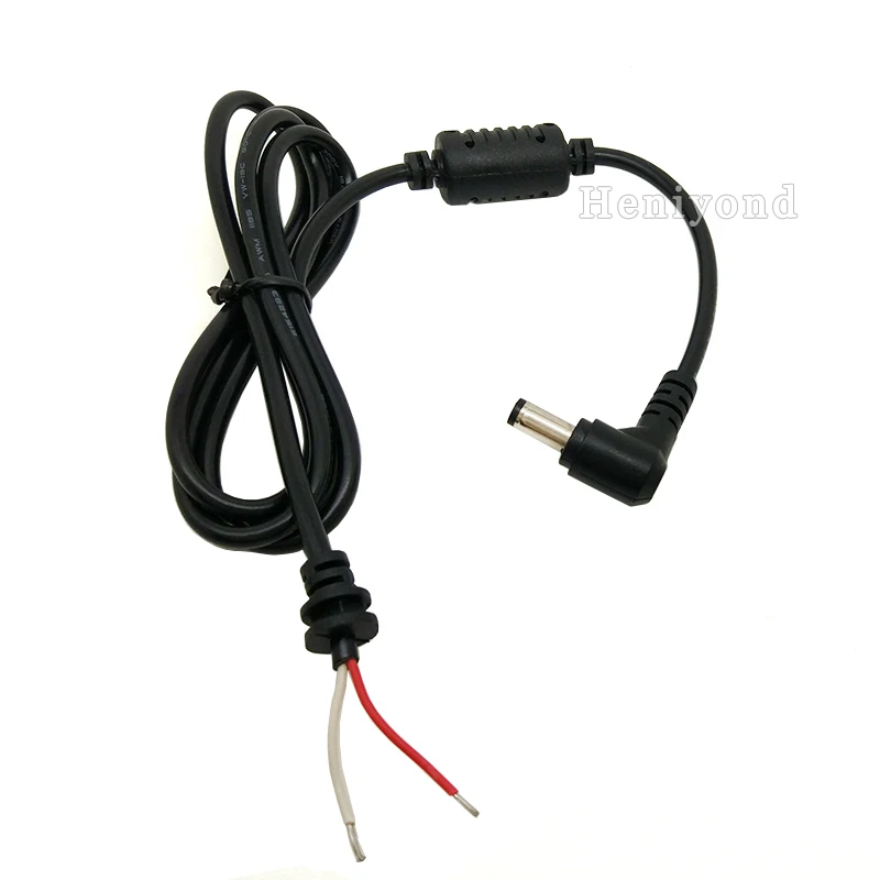 

2PCS 3.6ft DC Power Plug L-shaped 5.5X2.5mm male Right Angle Single Head Jack with Cord Connector Cable For Toshiba Charger