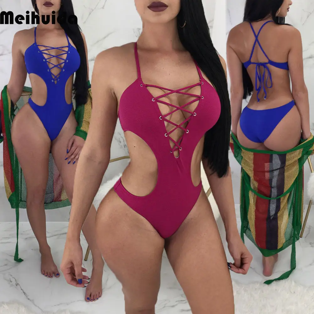 

2019 Sexy Swimsuit Elegant New Arrival Women One-Piece Swimsuit Beachwear Swimwear Push-up Monokini Bikini Bathing Women Outfit