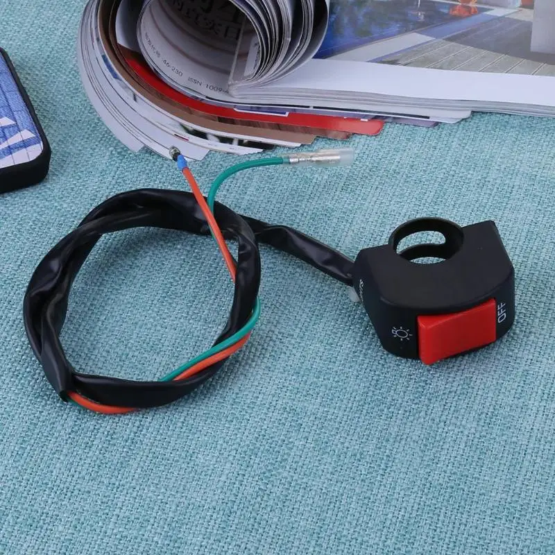 

1Pcs 12V 7/8in Motorcycle Handlebar On/Off Switch for LED Headlight Fog Light LED Head Lamp Angel Eye Light High Quality Switch