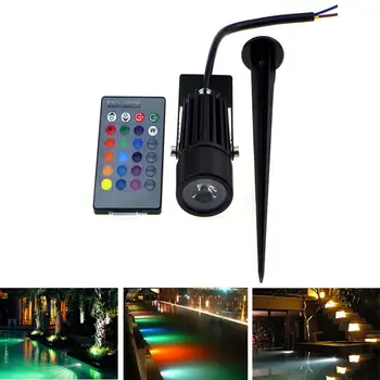 

Litake LED RGB Waterproof Lawn Lamp with Remote Control memory function spot Garden Lught lawn lampada Underwater lights