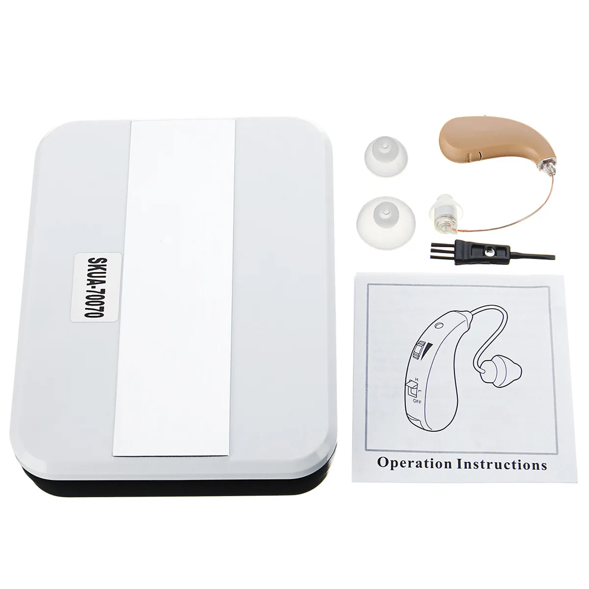 

Mini Portable Hearing Aid Ear Amplifier Digital Sound Adjustable Tone Intelligence UV Box