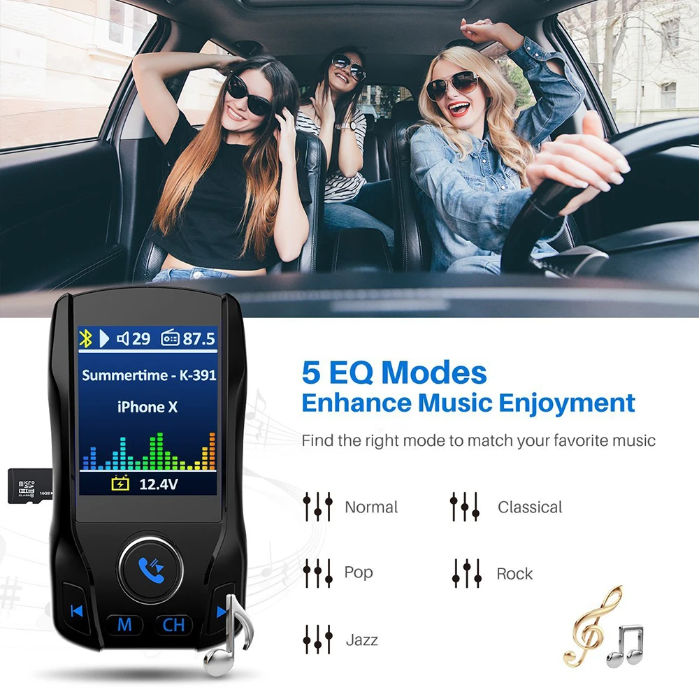 Fm передатчик Bluetooth Hands free автомобильный mp3 плеер модулятор поддержка USB флэш