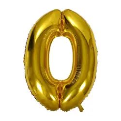 40 дюймов цвета: золотистый, серебристый семизначный номер Фольга воздушные шары Гелиевый шар надувной шар festa Брак Свадебные Юбилей
