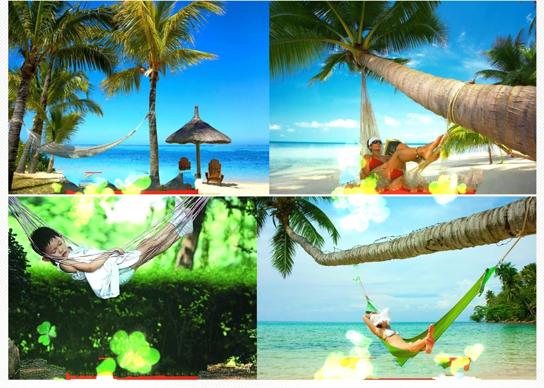 Upgrade Mesh Hammock Military Camp Hammocks Tent Outdoor Indoor Net Portable Beach Camping Chair Kids Swing Anti-rollover