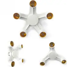 5/4/3 в 1 E27 гнездо адаптера 60/80/100 Вт 85-285V E27 основного разъема расширительный Разъем патрон лампы держатель двойной галогенные лампы