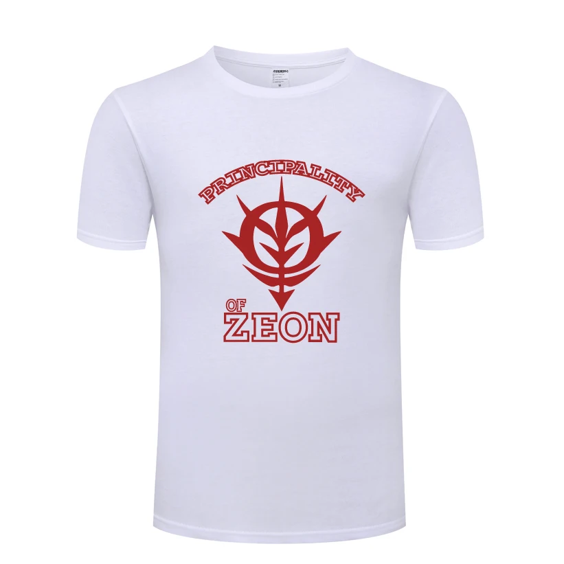 Мужская футболка с коротким рукавом Gundam Principality of Zeon повседневная хлопковая