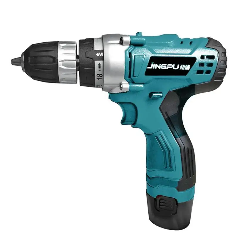 

12.6V Double Speed Cordless Lithium Electric Drill Household Screwdriver