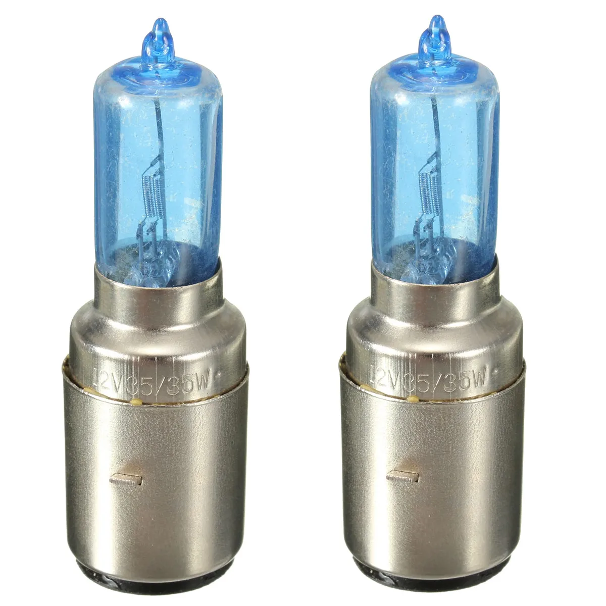 2PCS 12V 35w BA20D Head Lamp White Light Motorcycle Bike Headlight Bulb
