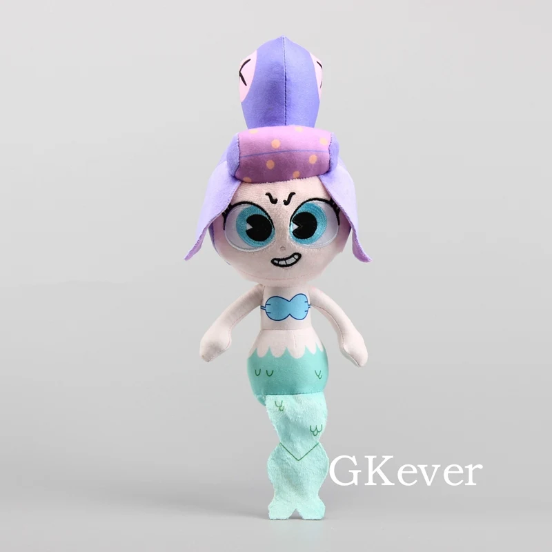 

10 Pcs/Lot Cuphead Cala Maria the Mermaid Plush Toy Kids Gift 28 CM 11'' Lovely Cuphead Figure Stuffed Doll Toys