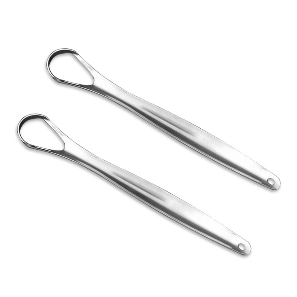 

1 Pc Tongue Scraper Portable Stainless Steel Reusable Oral Tongue Cleaner Sweepers Fresher Brush for Adults