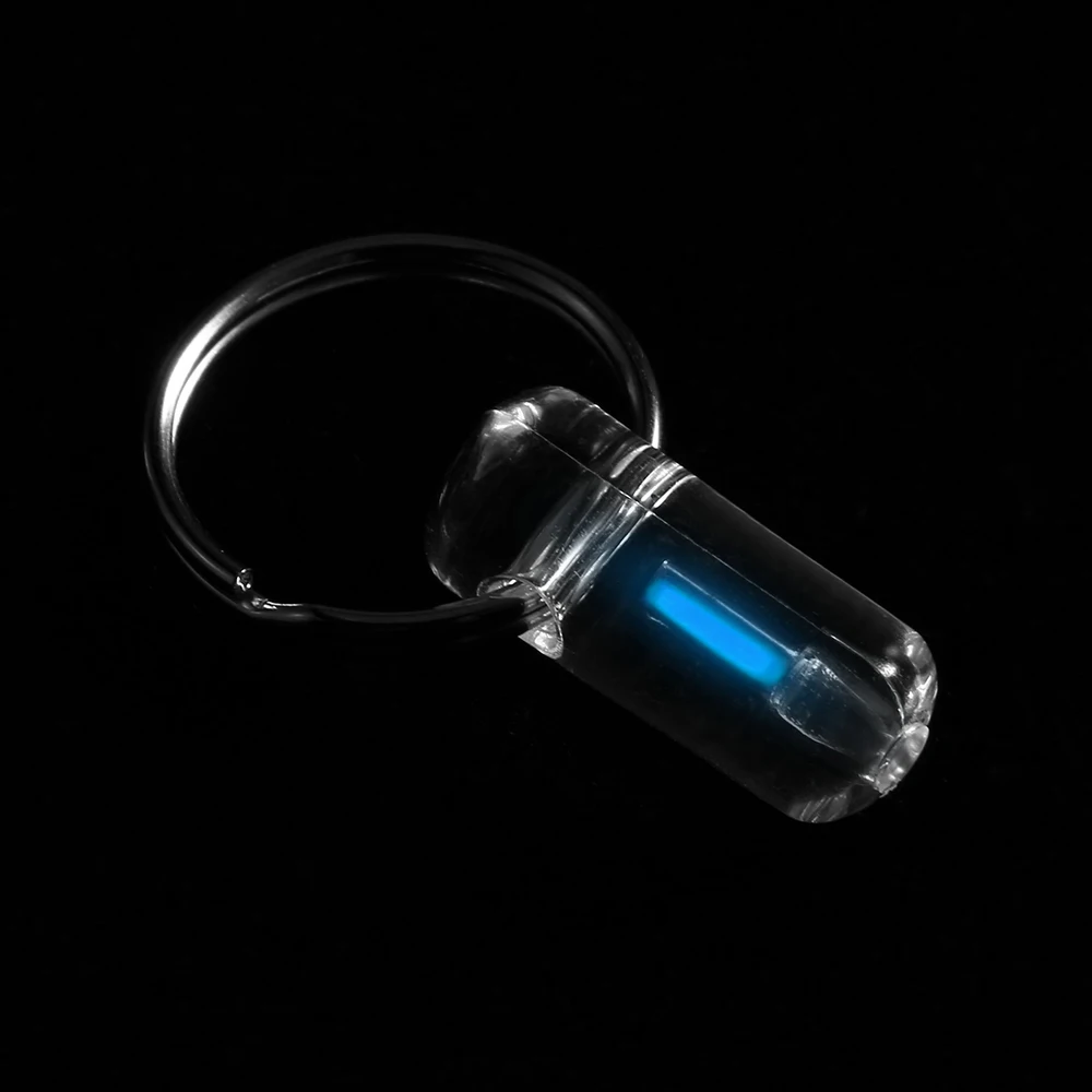 

Acrylic Tritium Gas Lamp Keychain Automatic Glow Light Key Ring Self Luminous Survival Emergency Lights Multi EDC Outdoor Tool
