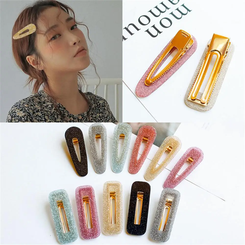 

Korean Style Women Bling Hair Clips Pin Hairpin Barrette Hair Accessories Girls's Beauty Sweet Elegant Vintage Hair Styling Tool