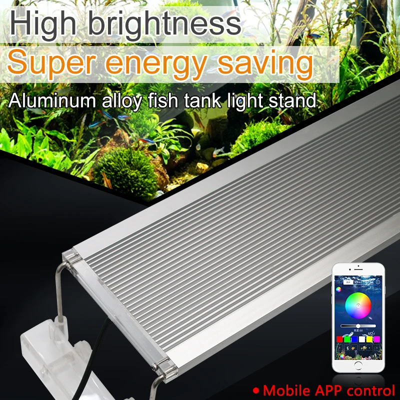 plaats ritme Verval 60-80cm Clip On Aquarium Led Lighting Marine Rgb Led Aquarium Light For  Fish Tank Led Aquarium Light Lamps Extendable Bracket - Lightings -  AliExpress