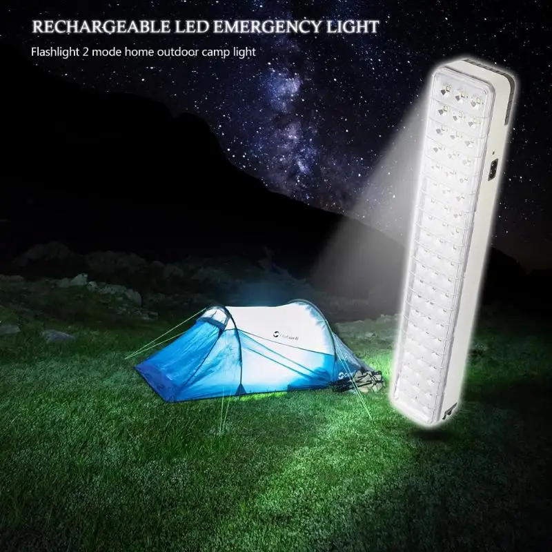 

60LED Emergency Light Multi-function Rechargeable Flashlight Mini 30 LED Emergency Light Lamp 2 Mode For Home Camp Outdoor