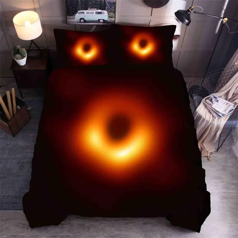 

LOVINSUNSHINE Comforter Bedding Sets Queen Kids Duvet Cover Set Black Quilt Cover Set AS02#