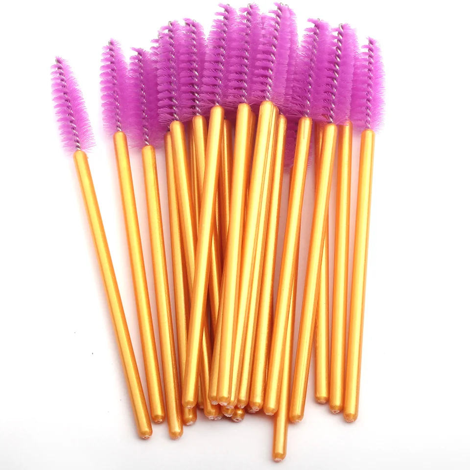 NEWCOME 50Pcs/pack High Quality Disposable Eyelash Brush Mascara Wands Applicator Eyelash Extension Comb Brushes Makeup Tool Kit NEWCOME 50Pcs/pack High Quality Disposable Eyelash Brush Mascara Wands Applicator Eyelash Extension Comb Brushes Makeup Tool Kit