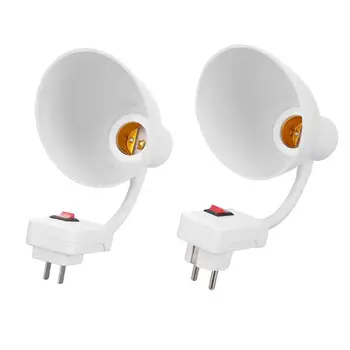 

E27-E27 Flexible Extension Lamp Base Adapter Converter LED Holder Socket WhiteUniversal/EU 85-285V Lamp Base Adapter