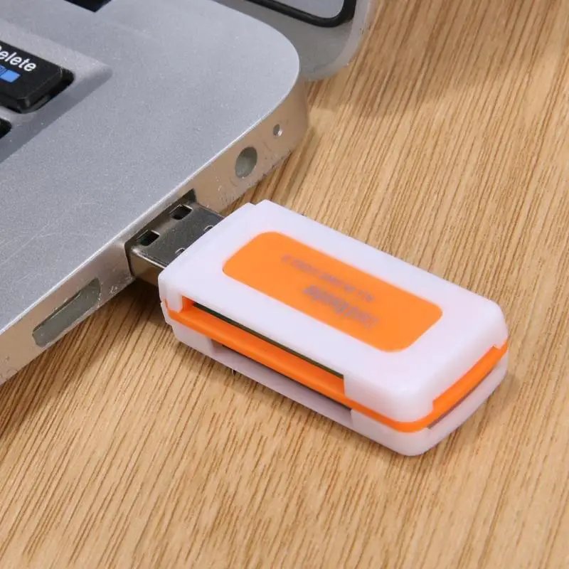 Мини USB 2 0 4 слота для смарт карт SD/MMC TF MS M2 кардридер|Картридеры| |