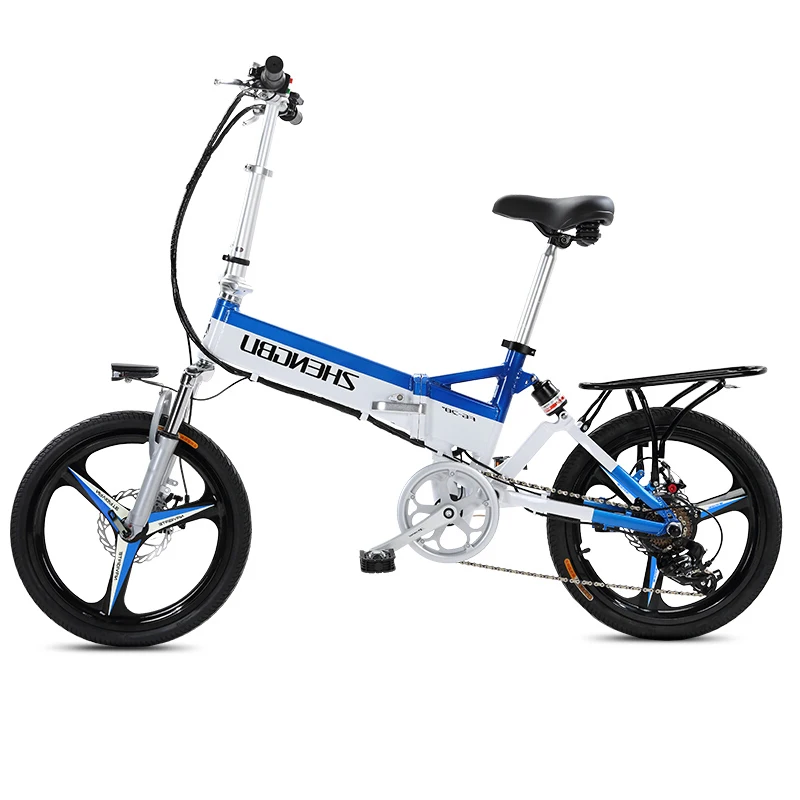 

20inch Electric Bicycle 48v240w Folding Electric Mountain Bike Hidden Lithium Battery In Frame Mini City Ebike