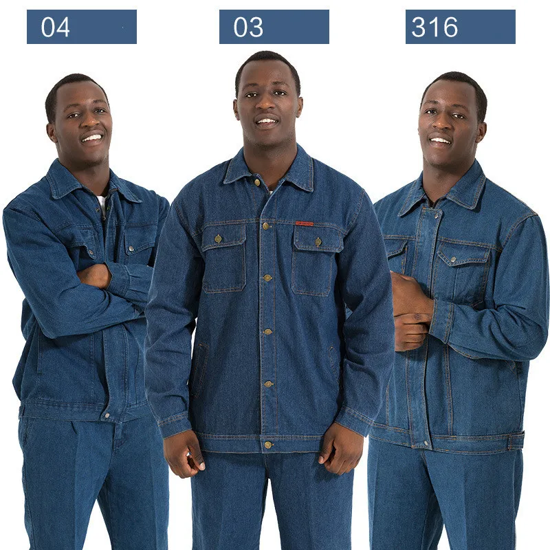 

High Quality Mens Work Clothing Long Sleeve Thicken Coveralls Overalls For Worker Repairman Machine Auto Repair Electric Welding