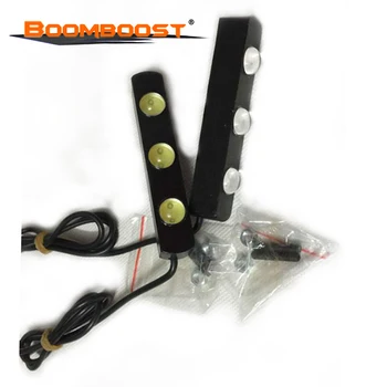 

2Pcs Universal For Car Parking Fog Lamp Reverse Lights White Waterproof 3 LED Eagle Eye Lights LEDRunning Lights
