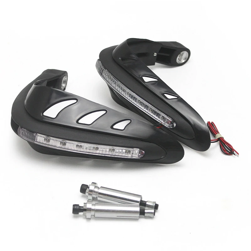 

1 Pair Universal Motorcycle LED Handguards Motocross Hand Guards Set Kit 12V