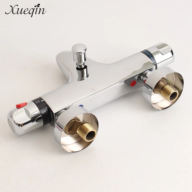 Preise Badezimmer Thermostat Mix Bad Dusche Armaturen Wasser Regelventil Wand Montiert Keramik Zwei Griff Mischbatterie Wasserhahn