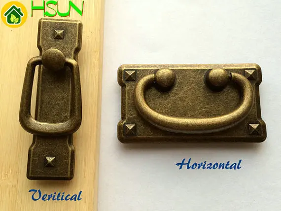 

2.25" 3" Vintage Style Drawer Pull Handles Dresser Pulls Antique Bronze Square Cabinet Handles Knobs Door Handle Furniture