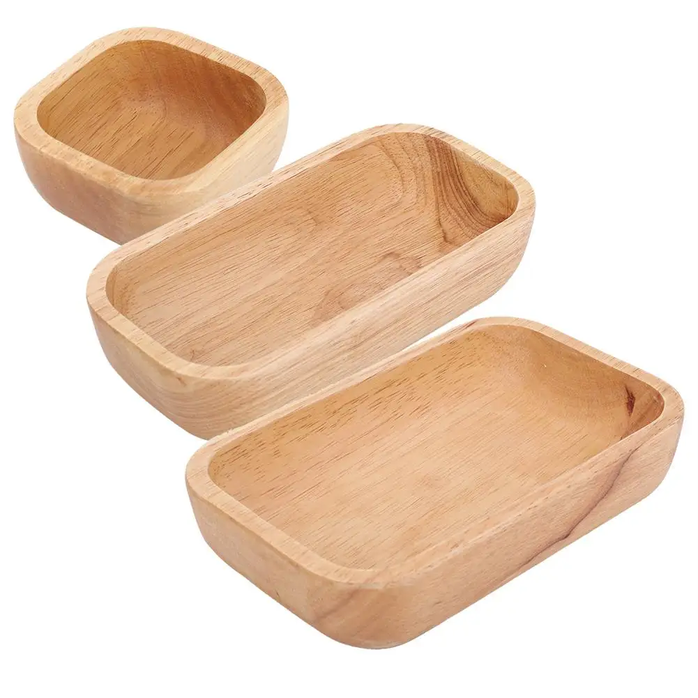 Wood Dinner Plate Fruit Snacks Tray Tea Tray Restaurant Storage Plate Wood Dinner Plate Fruit Snacks Tray Tea Tray Restaurant Storage Plate