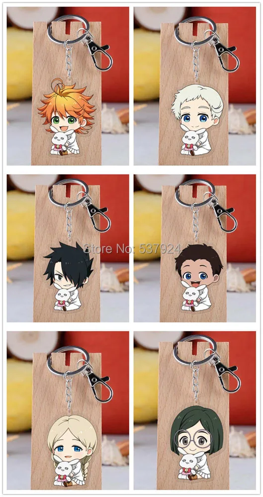 New 6 Styles The Promised Neverland Acrylic Keyring-CPPY