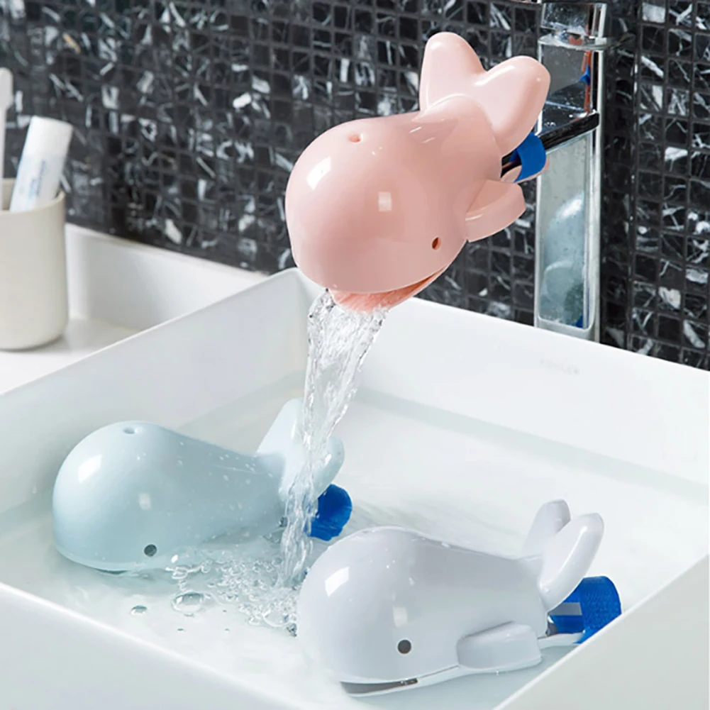 Faucet Extender Safe Cute Whale Sink Handle Extender Cartoon Spout