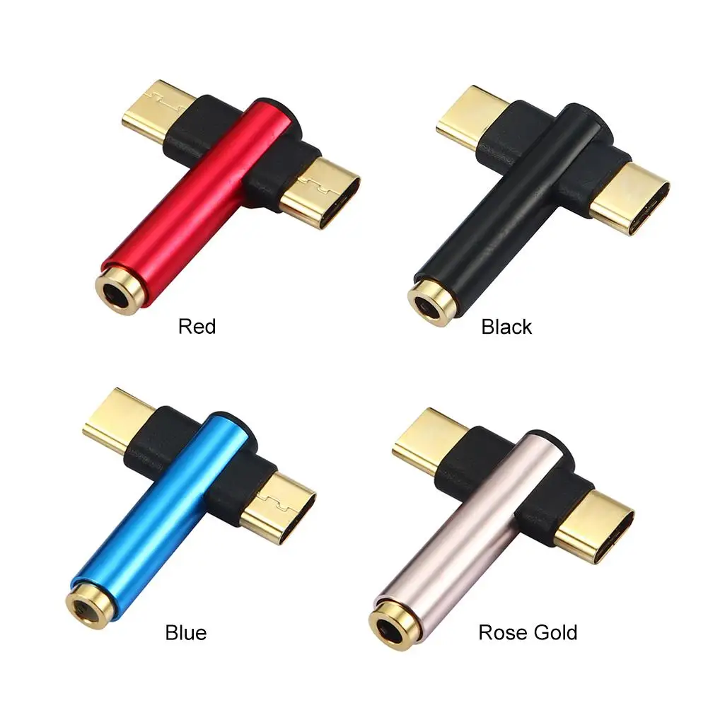 

Type-c To Dual 3.5mm Jack Charging Audio Adapter For Android For Music Or Calling Of Headphone Audio Charging Adapter Converter