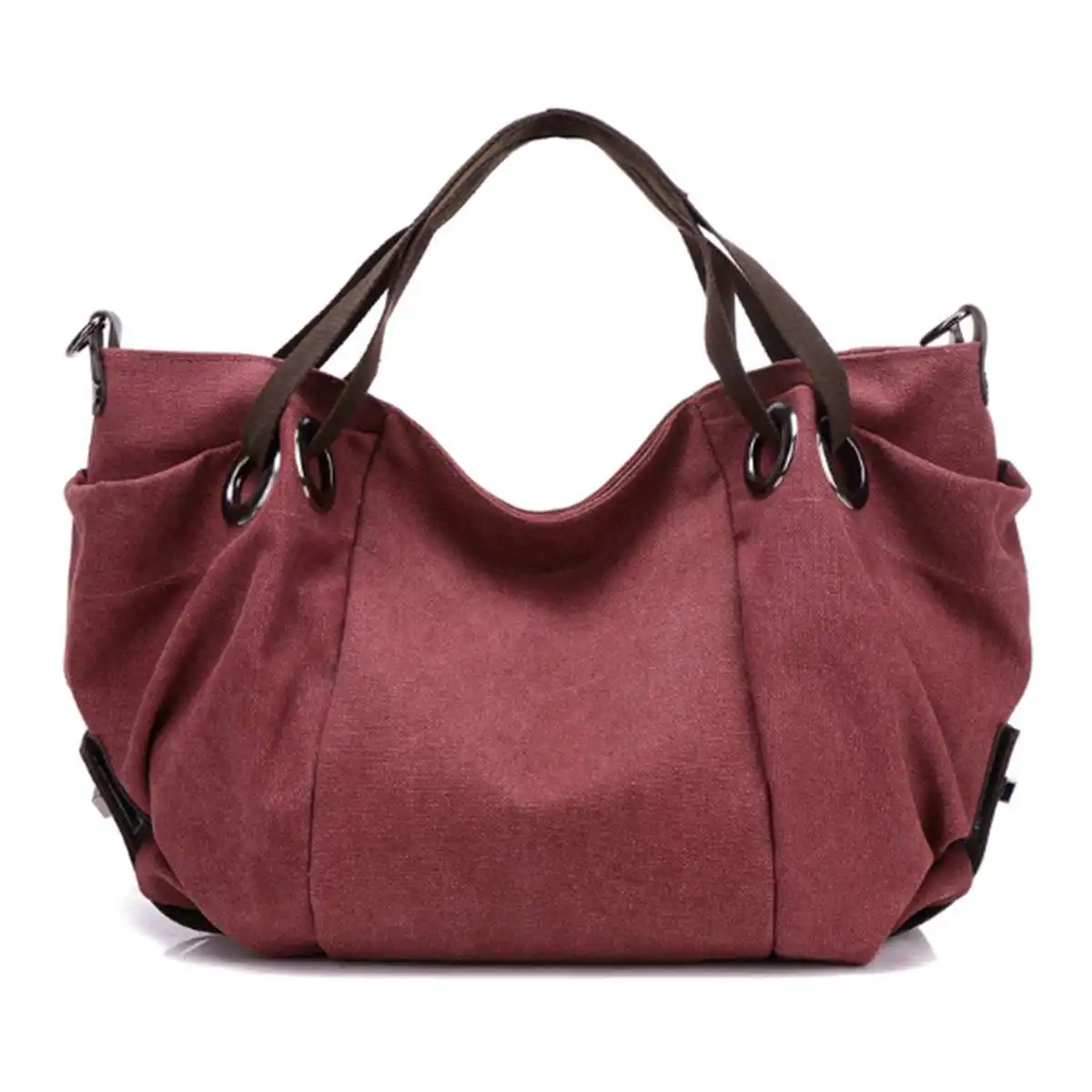 

feminine hand bag Women's Canvas Handbag Canvas Shoulder Bag Large Capacity Vintage Messenger Bags Female Tote Hobos Bag Trapeze