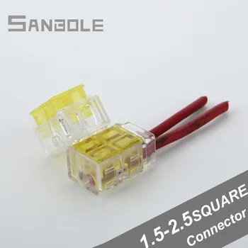 

Terminal Blocks Yellow Fast Wire Connector Avoid Peeling Connection Dual Row Avoid The Broken Line Connector (20PCS)