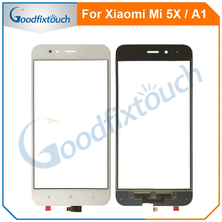 5 шт. сенсорный экран для Xiaomi 5X Mi Mi5X дигитайзер сенсор передняя стеклянная линза A1