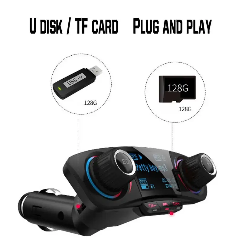 Новый Автомобильный MP3-плеер fm-передатчик Multi-Функция приемник Bluetooth Поддержка U диска/TF автомобильный Зарядное устройство автомобильного п... Новый Автомобильный MP3-плеер fm-передатчик Multi-Функция приемник Bluetooth Поддержка U диска/TF автомобильный Зарядное устройство автомобильного п...