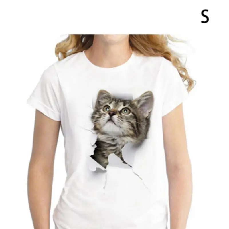2019 summer women clothing large size ladies t-shirts Cute Rock Cat Fashion Print T-Shirt Short-Sleeved clothing 2019 summer women clothing large size ladies t-shirts Cute Rock Cat Fashion Print T-Shirt Short-Sleeved clothing