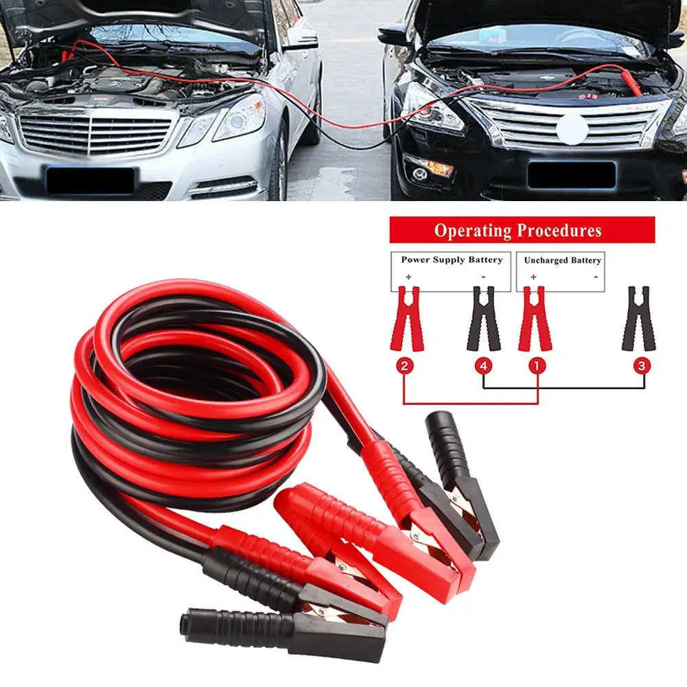 Coche Jumper Cables de la batería con cobre Clip de comenzar 13.1FT Coche Jumper Cables de la batería con cobre Clip de comenzar 13.1FT