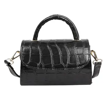 

Vintage PU Leather Shoulder Bag New Trend Vintage PU Leather Stone Pattern Satchel Messenger Crossbody Handbags bolsa feminina
