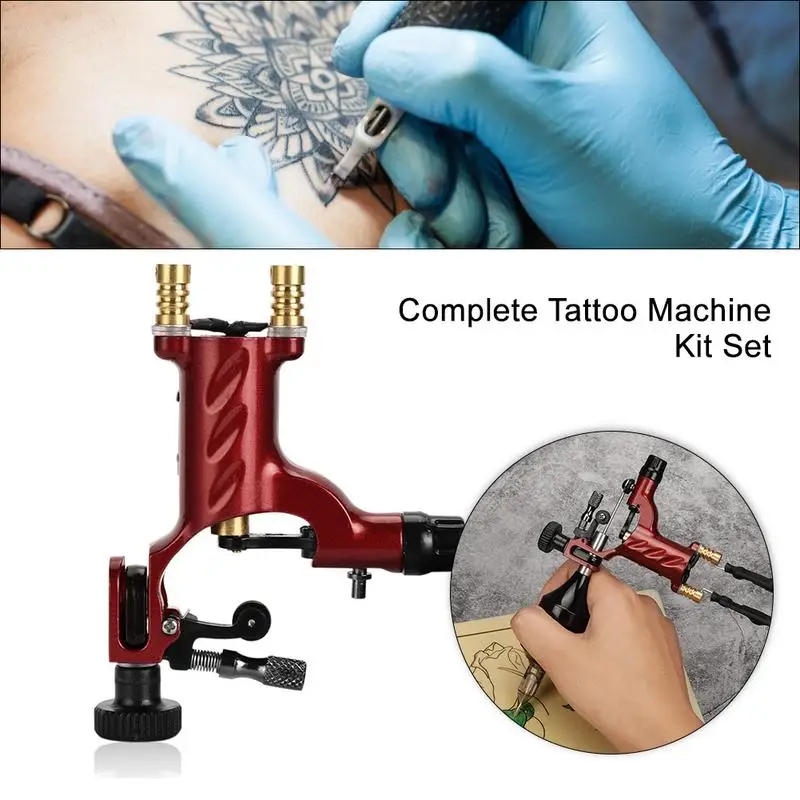 

Dragonfly Rotary Tattoo Machine Shader & Liner 7 Colors Assorted Tatoo Motor Gun Kits Supply For Artists Complete Body Art Tools