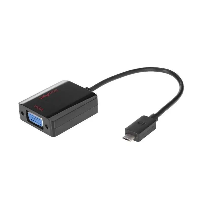 USB 2 0 Micro Male Slimport To VGA 15pin Female 1080P адаптер конвертер сплиттер кабель провод для LG Optimus