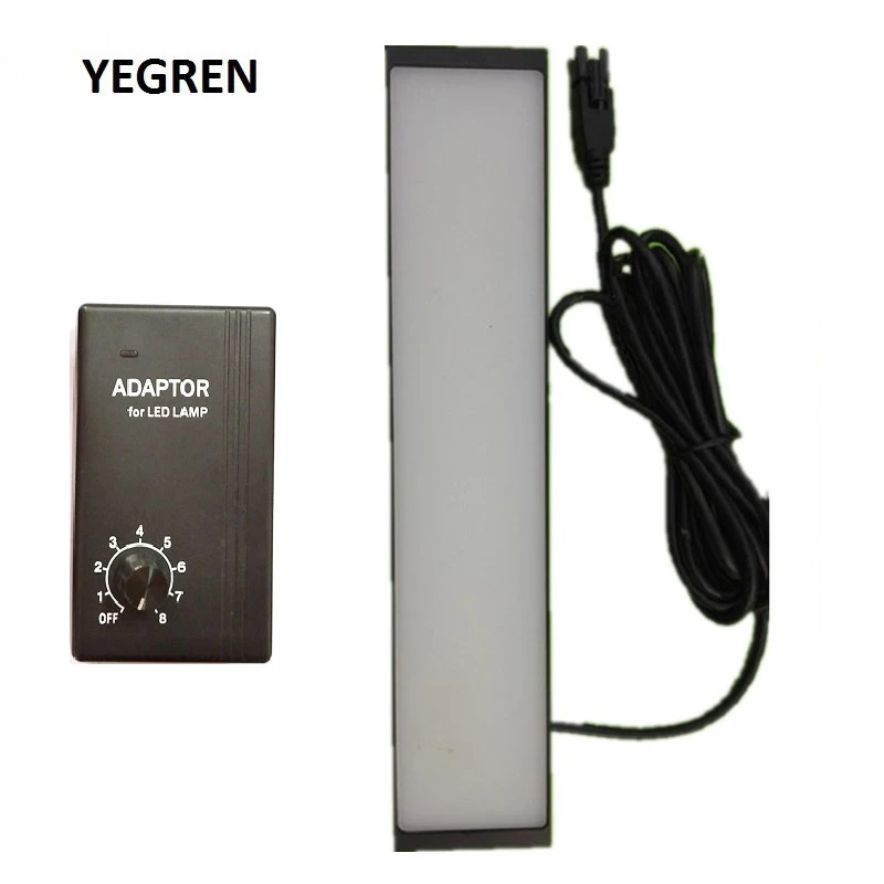 

200x40 mm Rectangle Vision Light Source with Mount 208 LED Strip Lamp Diffuse Version Illumination for Industrial Detection