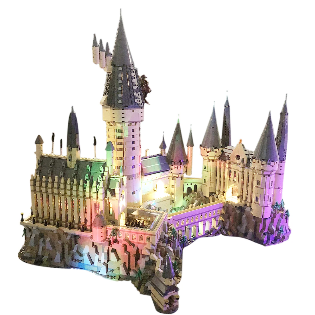 

Colorful House USB Lighting Component Parts Small Particle Building Block Castle Accessories Educational Toys For Children Gifts
